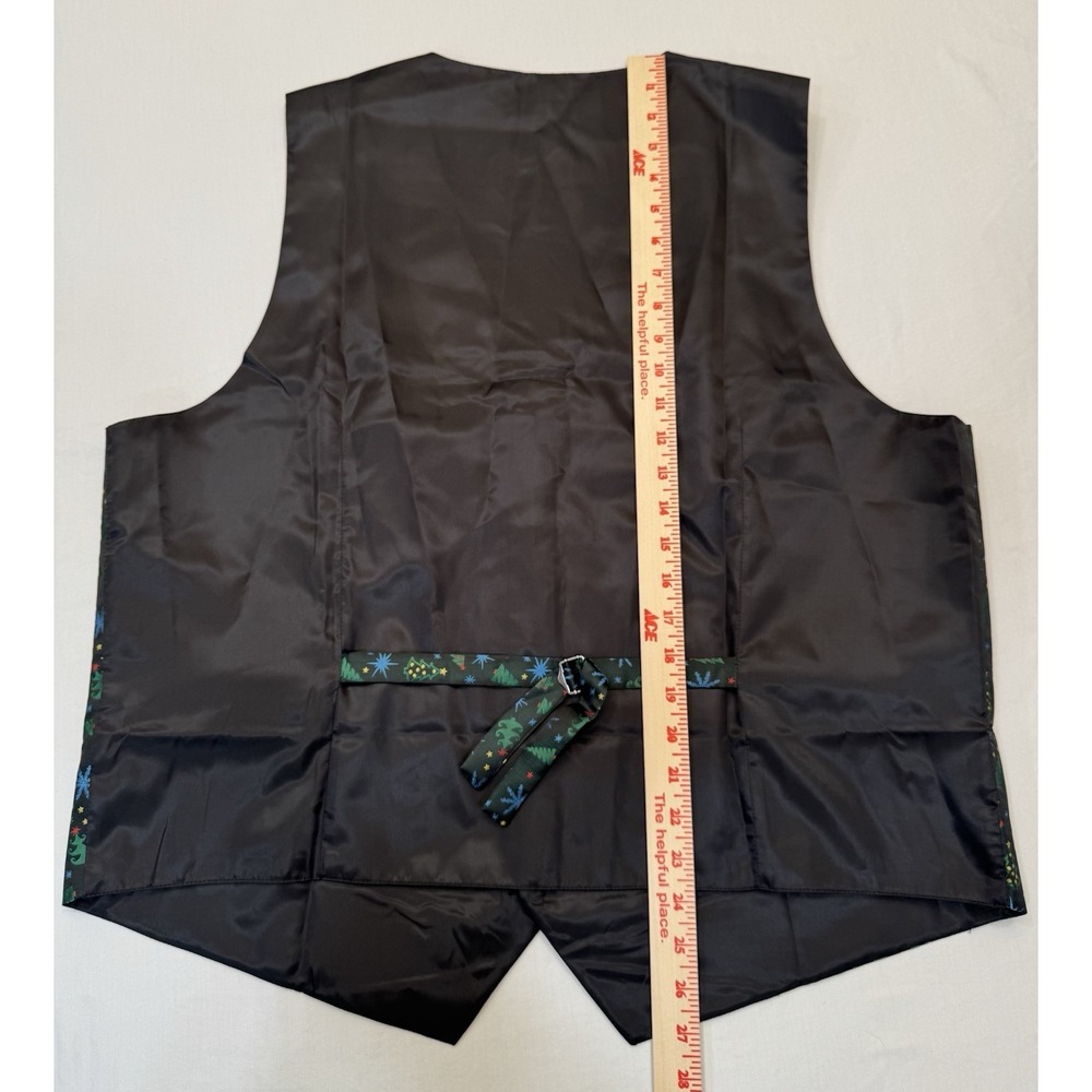 Hisdern Christmas Vest Men's Sz XL Adjustable Back - Picture 3 of 9